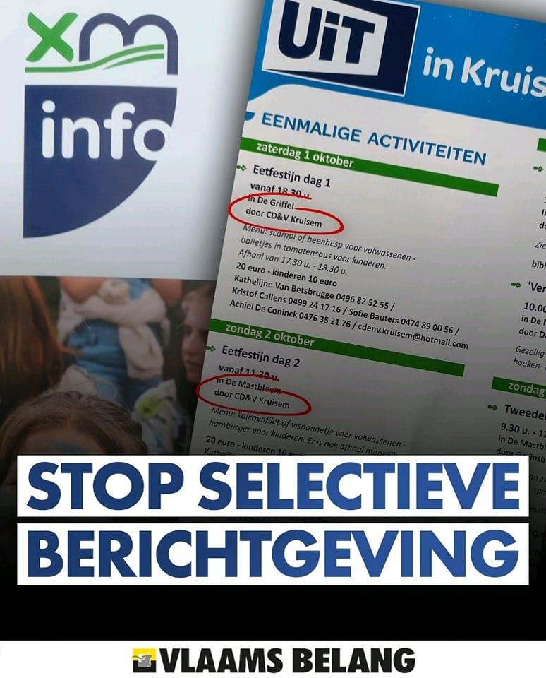 Stop selectieve berichtgeving