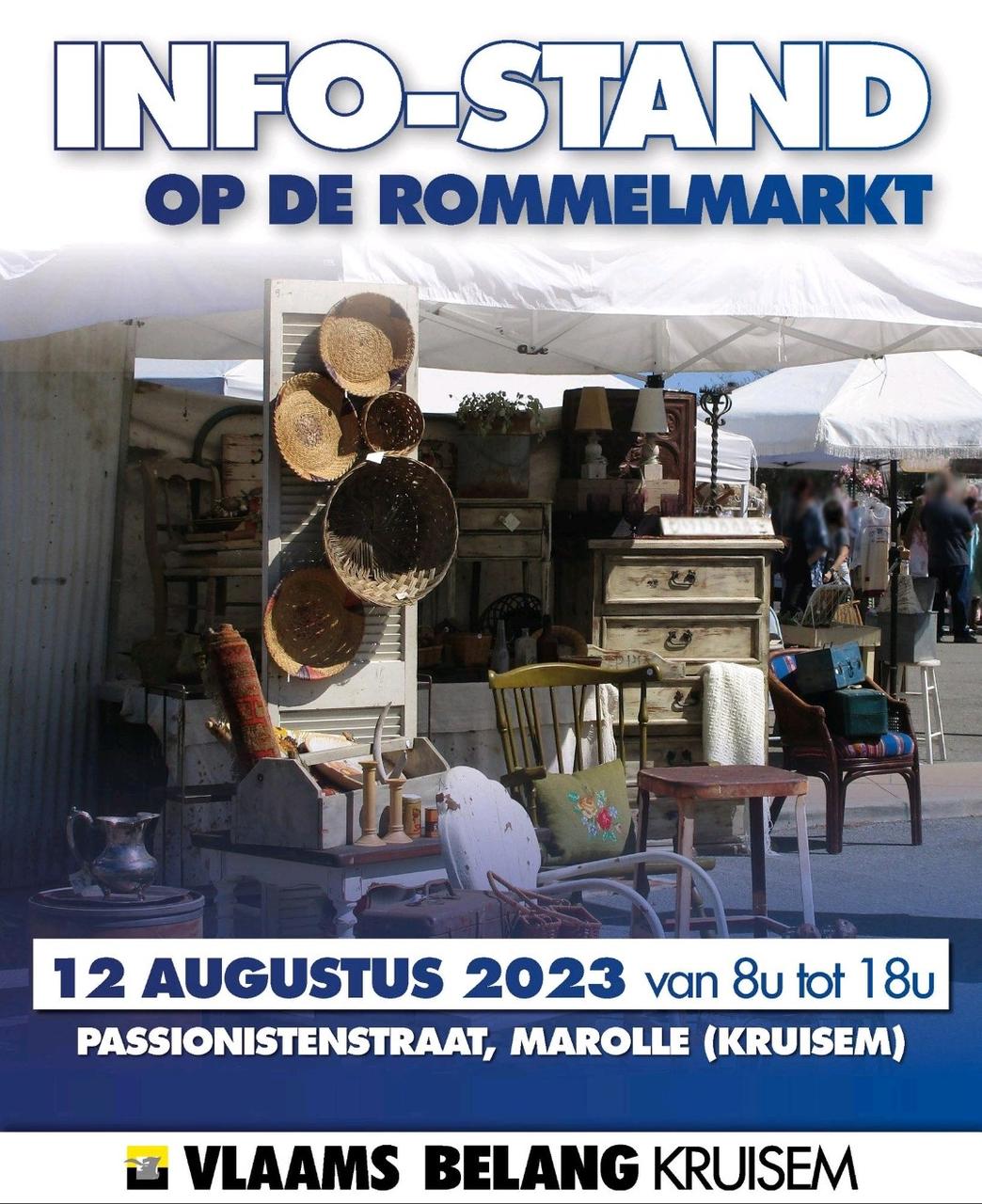 Infostand rommelmarkt 