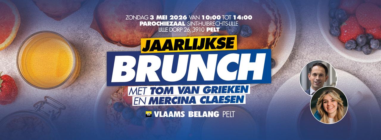 Brunch Vlaams Belang Pelt - met Tom van Grieken!