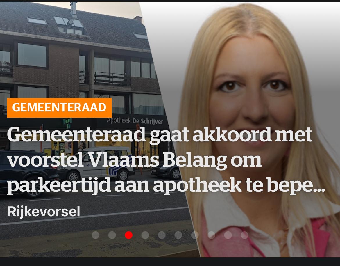 Ons eerste punt is een feit en is unaniem goedgekeurd op de gemeenteraad Rijkevorsel