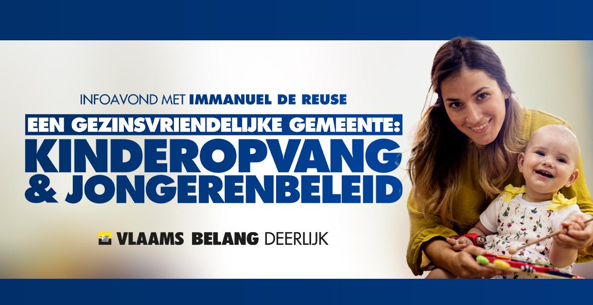 Vlaams Belang Deerlijk organiseert: gespreksavond, een gezinsvriendelijke gemeente!