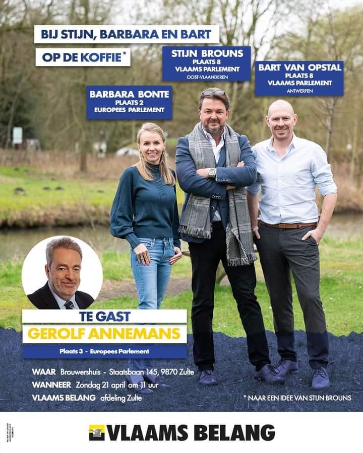 Bij Stijn, Barbara en Bart op de koffie met Gerolf Annemans