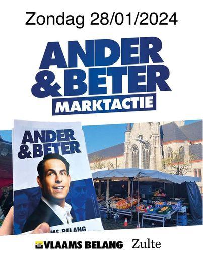 Marktactie "Ander en Beter" zondag 28 januari Zulte