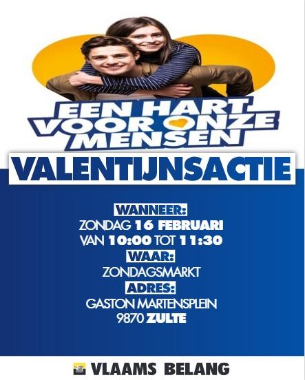  Vlaams Belang toont hart voor onze mensen met Valentijnsactie 