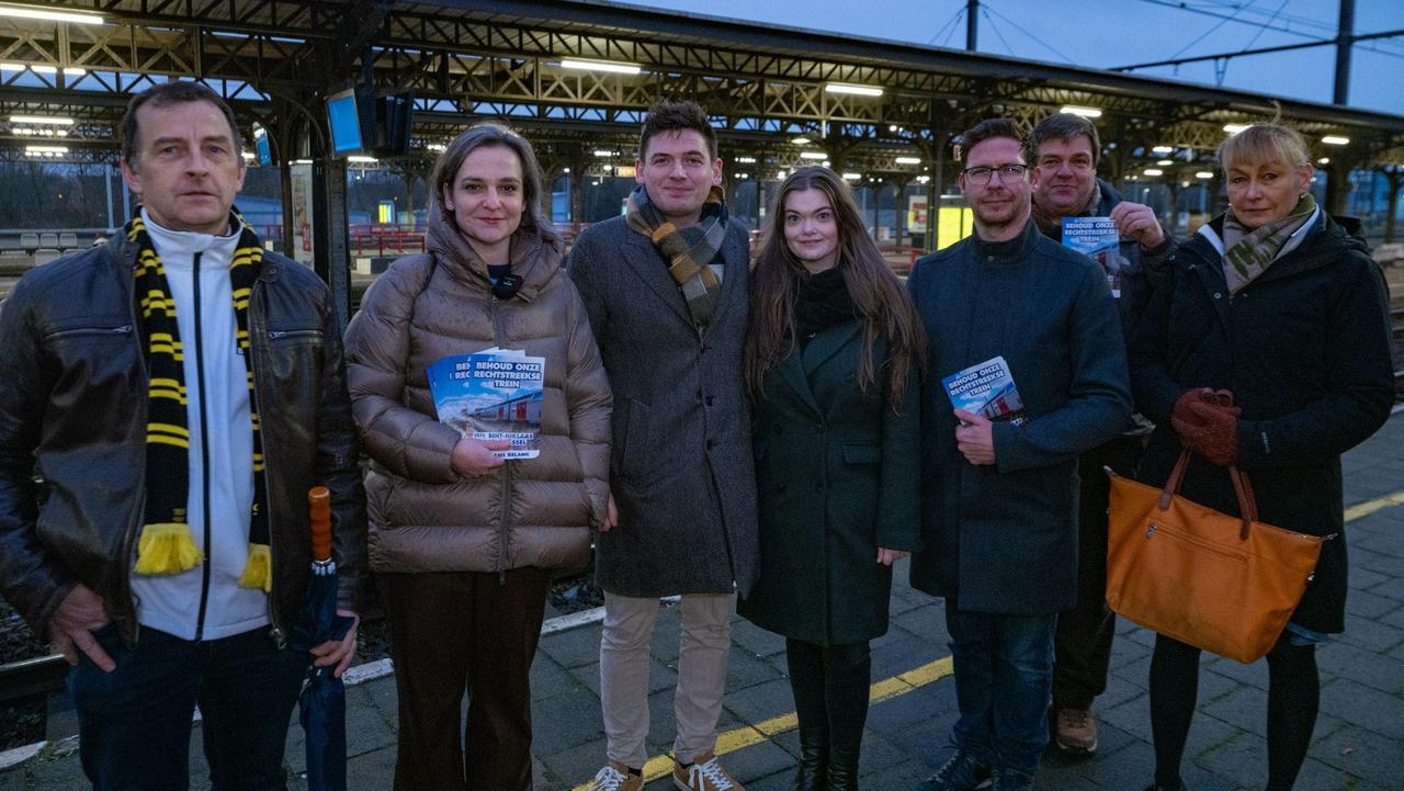 Vlaams Belang voert actie tegen verdwijnen rechtstreekse treinverbinding Waasland-Brussel