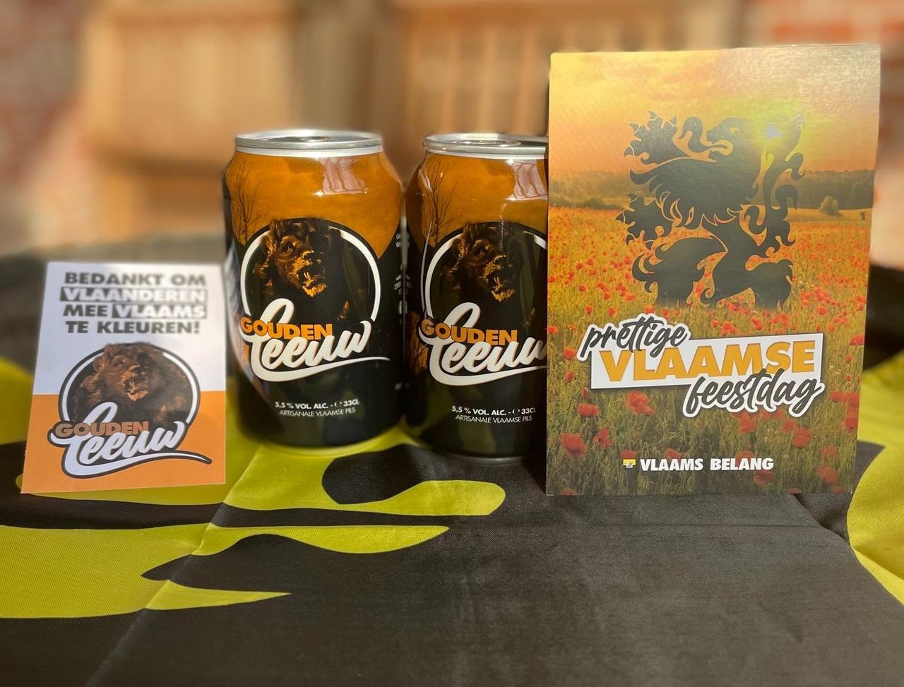 Vlaams Belang beloont wie leeuwenvlag uithangt rond 11 juli met eigen ‘Gouden Leeuwbier’