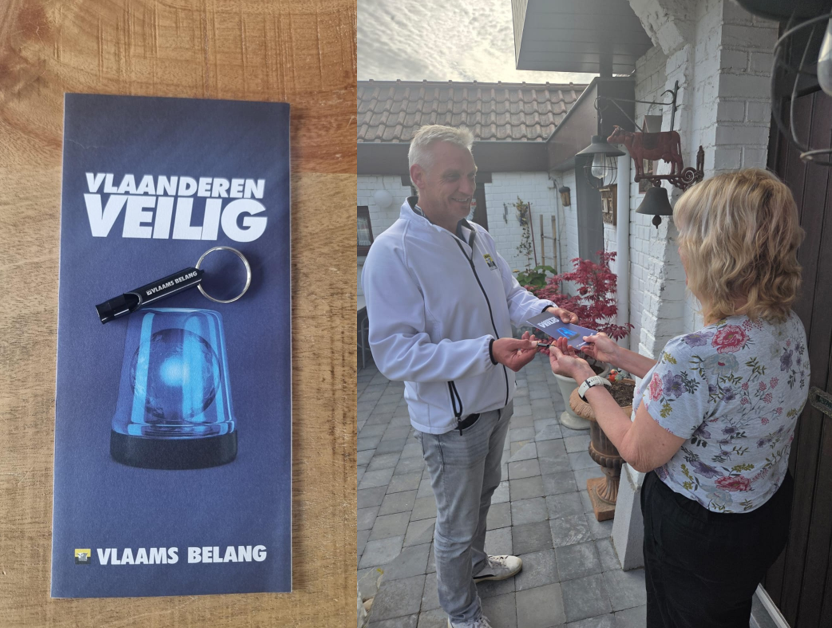 Vlaams Belang Zele verdeelt gratis noodﬂuitjes