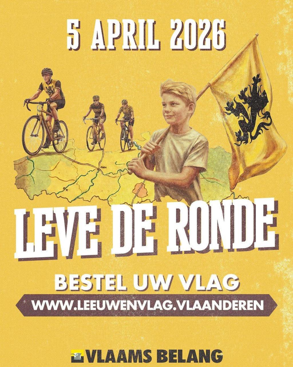 Ronde van Vlaanderen, bestel vandaag nog jouw Vlaamse leeuwenvlag!