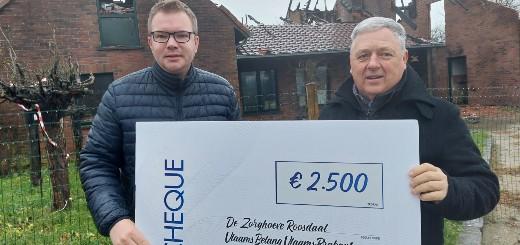 VB Vlaams-Brabant schenkt 2500 euro aan getroffen zorghoeve in Strijtem