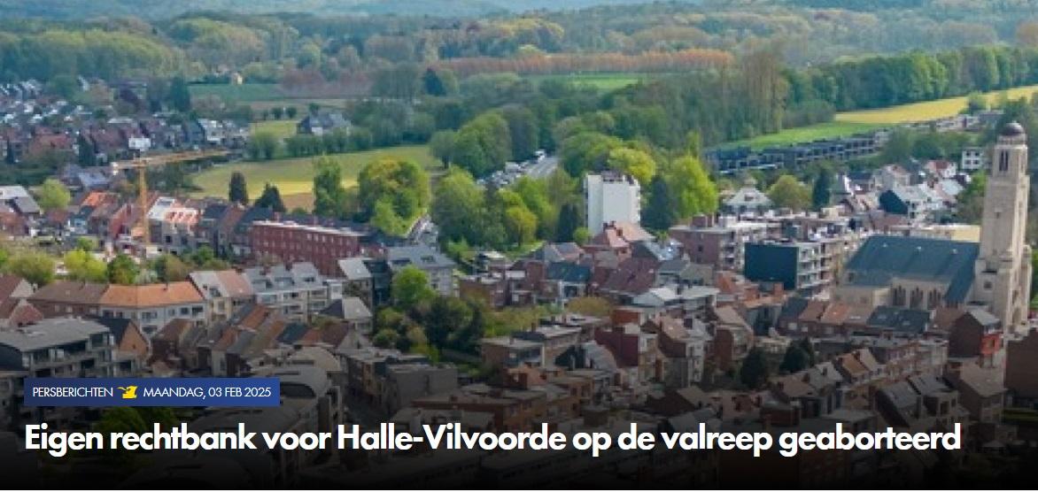 Eigen rechtbank voor Halle-Vilvoorde op de valreep geaborteerd