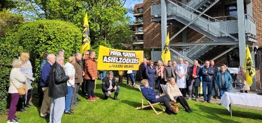 Actie tegen komst asielzoekers in voormalig rusthuis Strombeek-Bever
