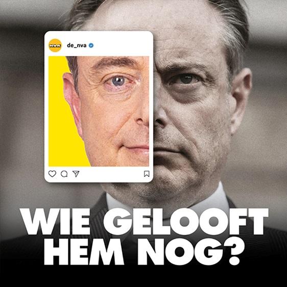 “Wie gelooft hem nog?” Vlaams Belang haalt De Wever onderuit in nationale campagne