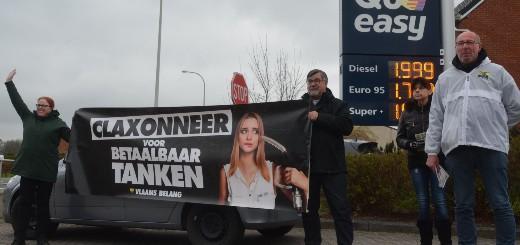 Sfeerbeelden actie 'Betaalbaar Tanken' in Vlaams-Brabant