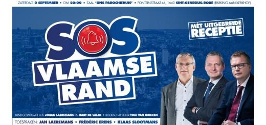 SOS Vlaamse Rand, afspraak op zaterdag 2 september om 19u in Sint-Genesius-Rode