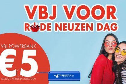 Vlaams Belang Jongeren verkopen ‘power banks’ voor Rode Neuzen Dag
