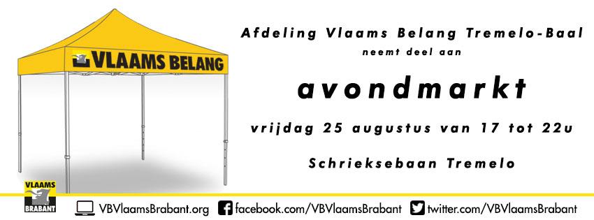 Vlaams Belang Tremelo-Baal neemt deel aan avondmarkt!