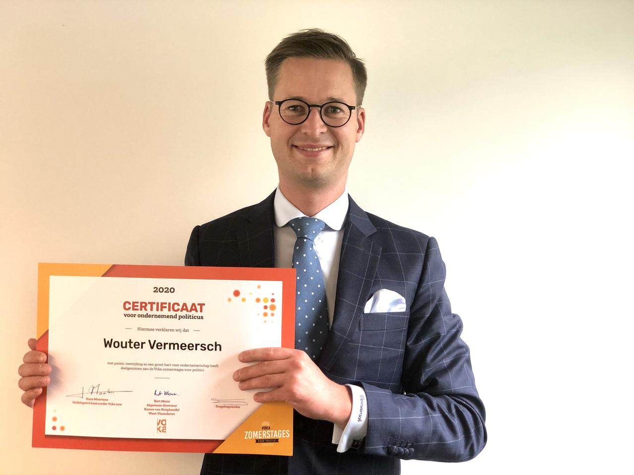 VB- parlementsleden lopen bedrijfsstage