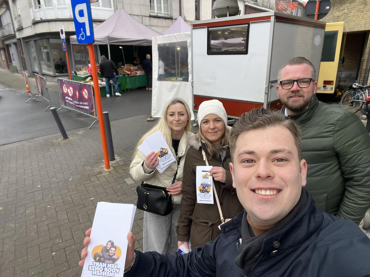Vlaams Belang Willebroek toont een hart voor onze mensen, met een Valentijnsactie.