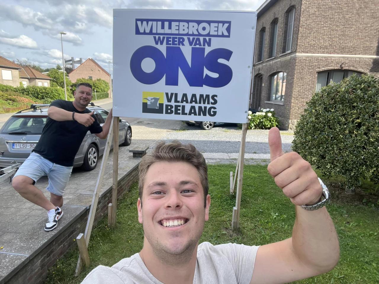 Onze campagneborden komen in het Willebroekse straatbeeld. Ook bij u een plaatsje vrij?