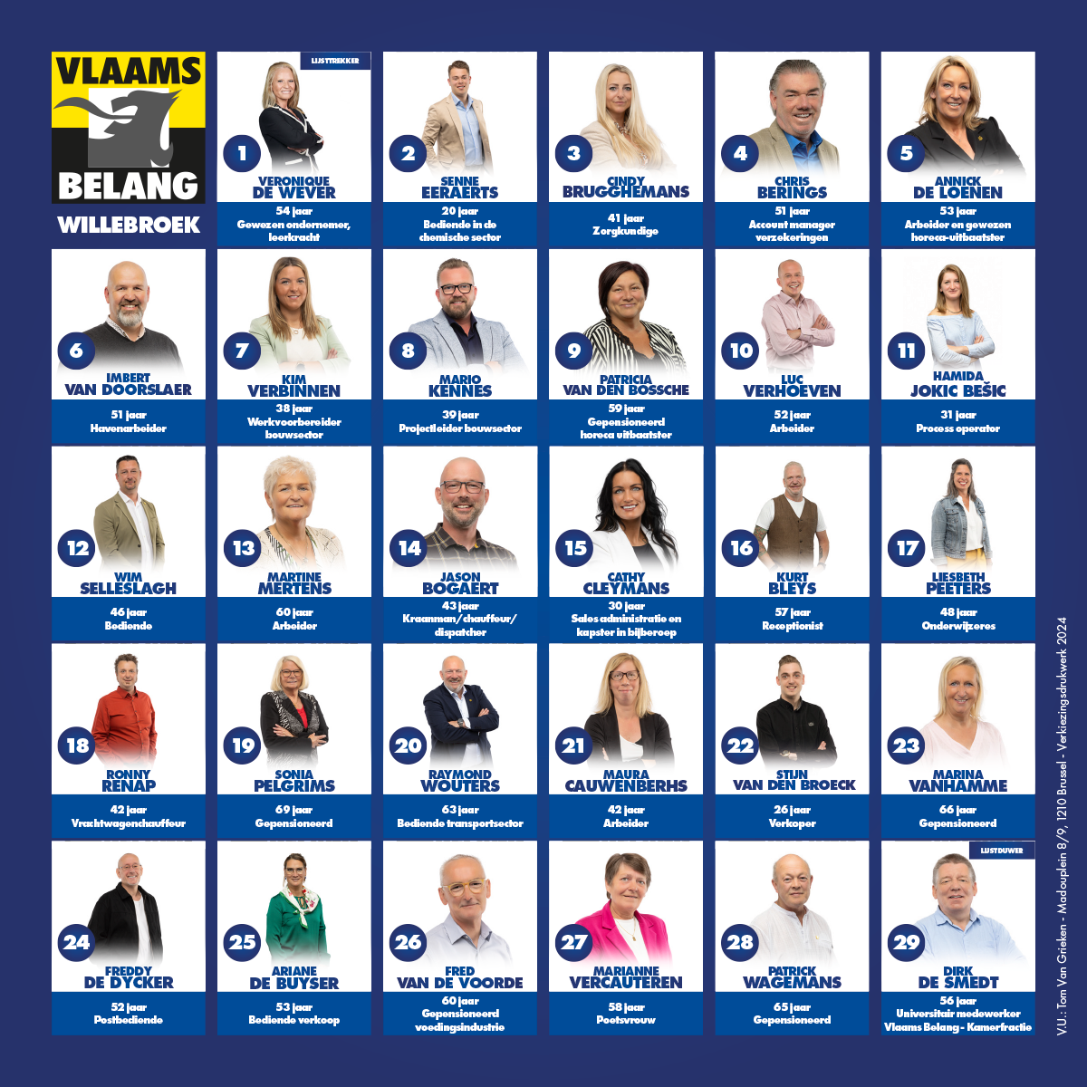 Onze Willebroekse kandidaten.