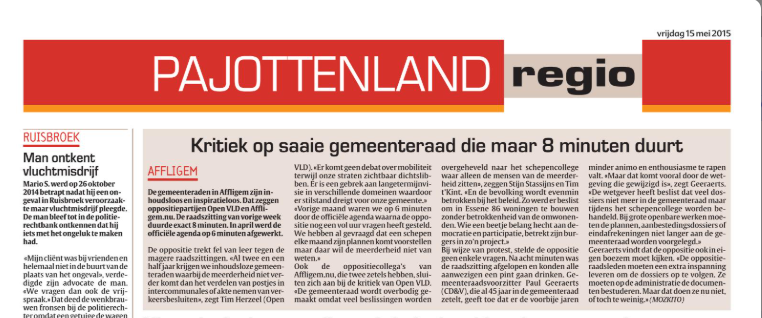 Gemeenteraad dreigt herleid te worden tot formaliteit