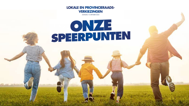 Lokale en Provincieraads-Verkiezingen Zondag 13 Oktober 2024: Onze Speerpunten