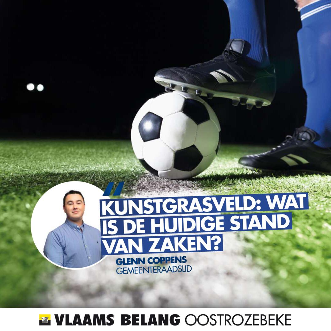 Het nieuwe kunstgrasveld, hoe ver staat het daarmee?