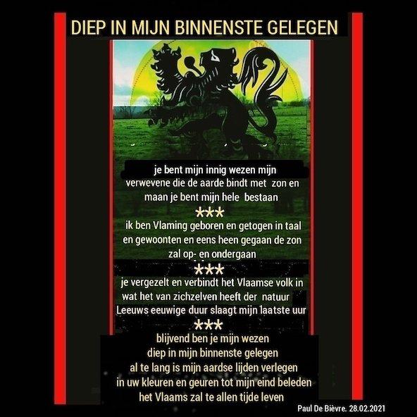 Diep in mijn binnenste gelegen. Gedicht van Paul De Bièvre