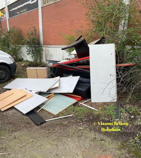 Toestand sluikstort Lageweg op 22.02.2021