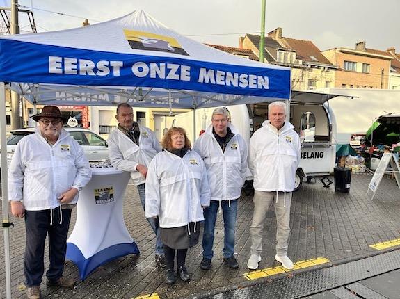 De Marktactie op 25 november 2023 in ons district Hoboken.