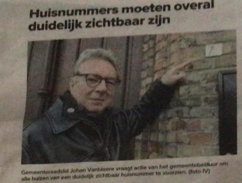 Huisnummers zichtbaar