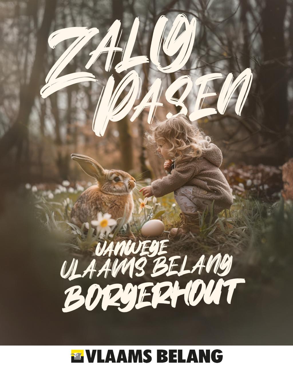 Zalig Pasen vanwege afdeling Borgerhout