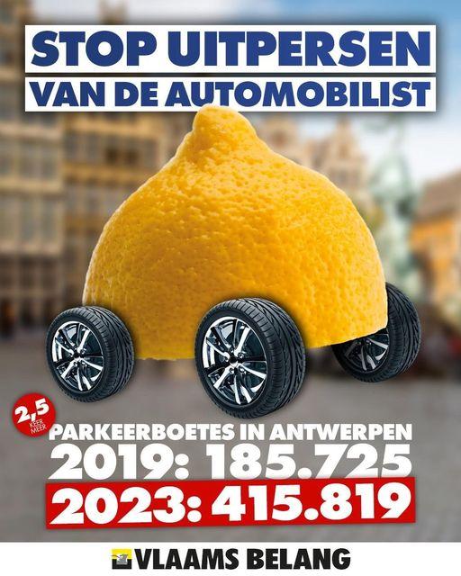 Stop uitpersen van de automobilist