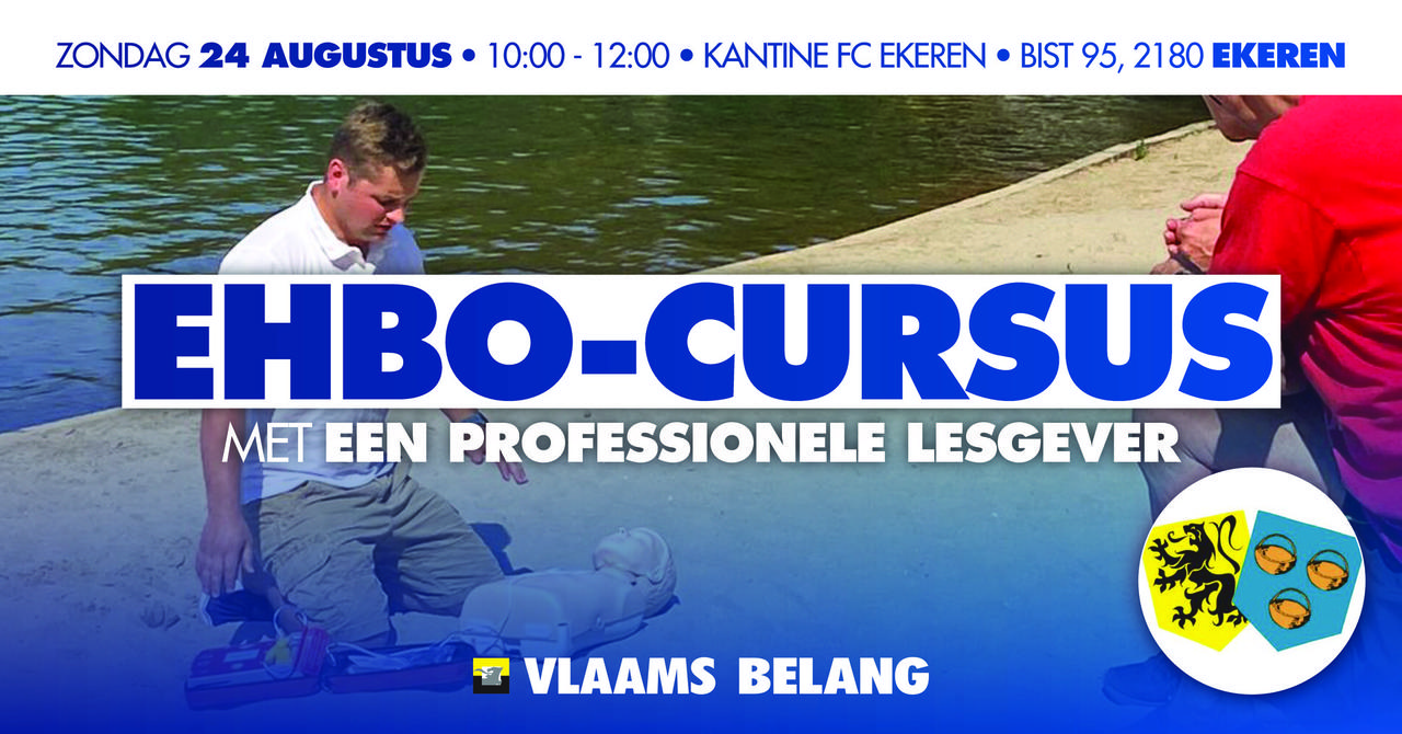 Vlaams Belang Ekeren organiseert een eerste EHBO-cursus!