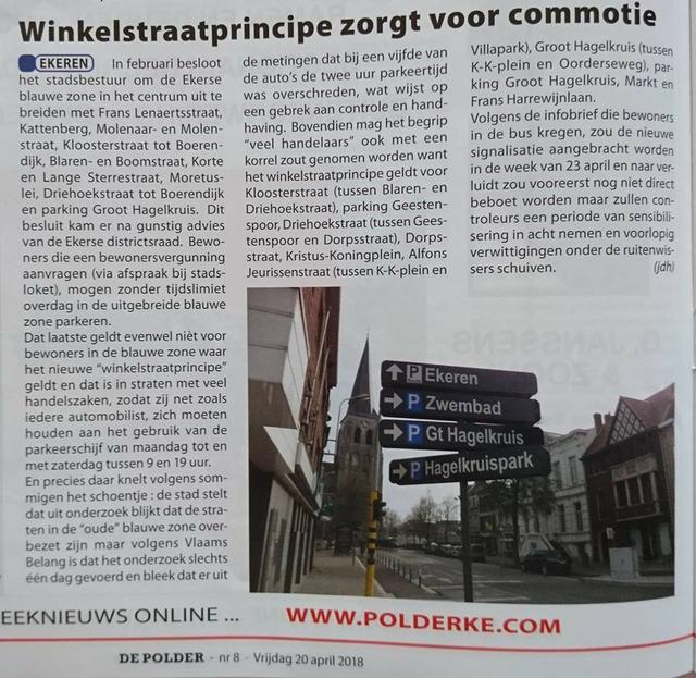 Vlaams Belang Ekeren in de pers