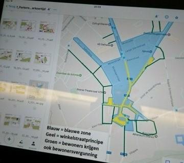 Rode kaart voor uitbreiding blauwe zone!