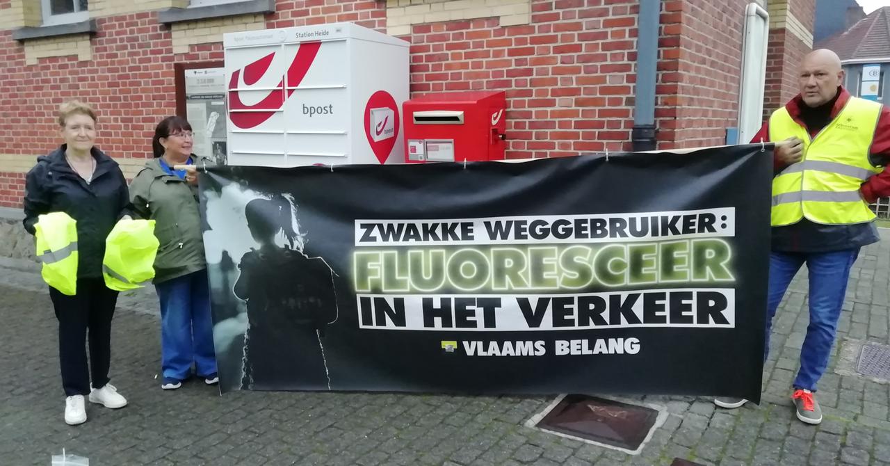 Actie: 'Zwakke weggebruiker: FLUORESCEER in het verkeer'.