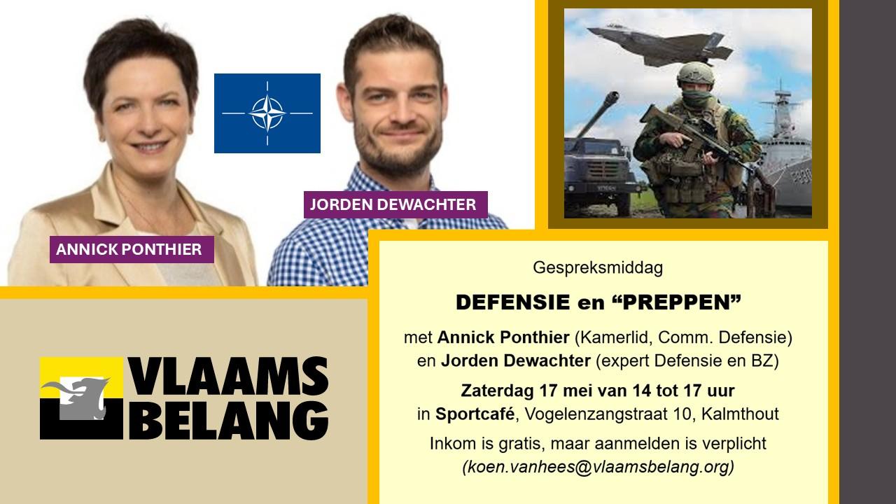 Gespreksnamiddag: DEFENSIE en WEERBAARHEID- zaterdag 17 mei 14u in Sportcafe - Vogelenzangstraat 10
