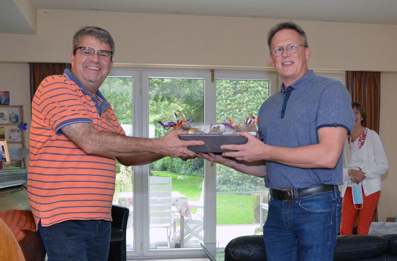 Prijsuitreiking fietszoektocht.