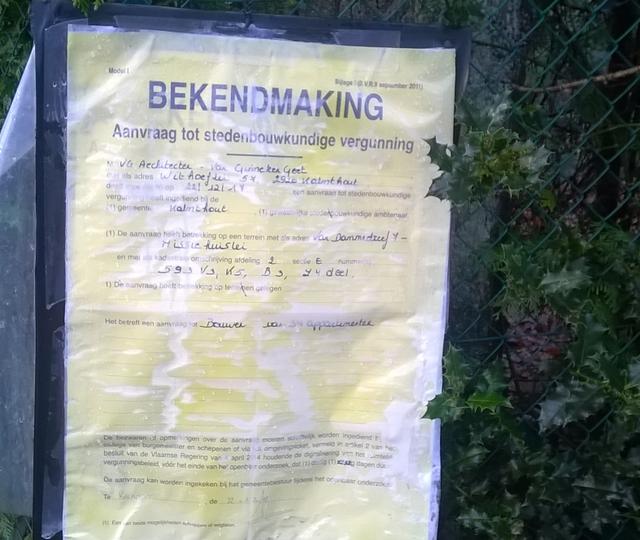 Geen appartementen aan de Missiehuislei/Van Dammedreef