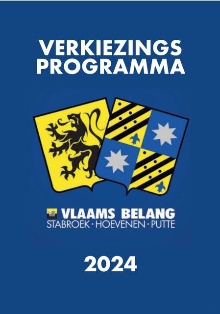 Verkiezingsprogramma Vlaams Belang Stabroek-Hoevenen-Putte 2024