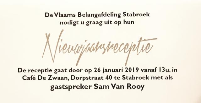 Nieuwjaarsreceptie