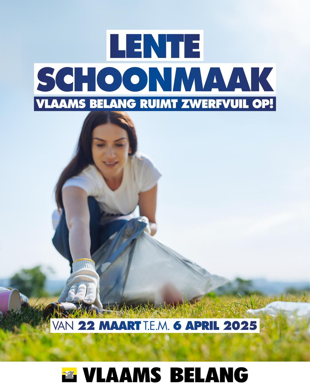 Vlaams Belang Stabroek ruimt zwerfvuil op