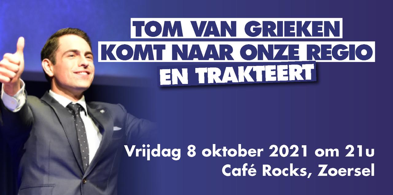 Ontmoet Tom Van Grieken op 8 oktober 2021 !