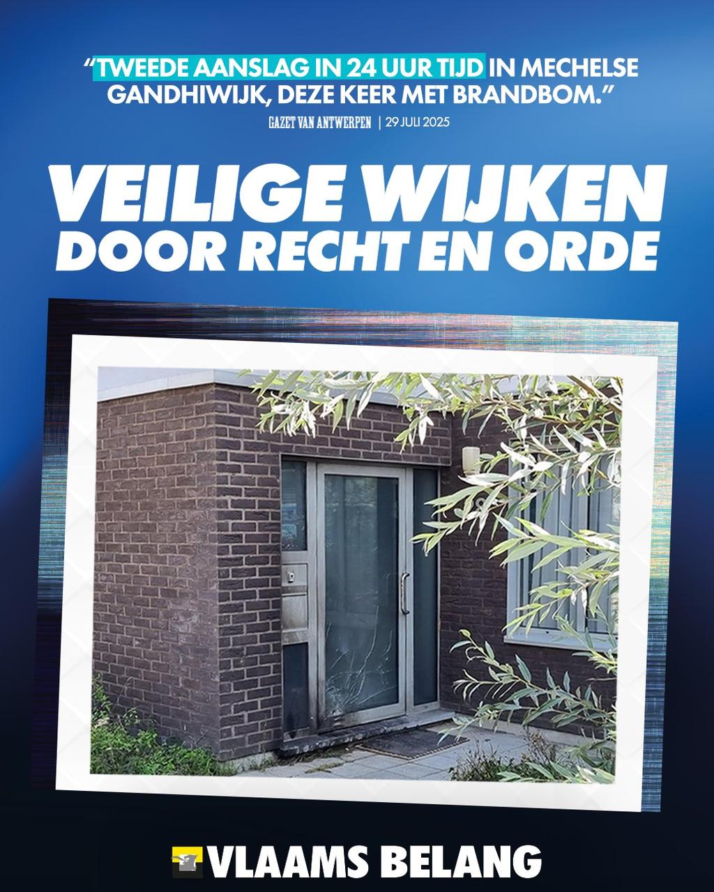 Vlaams Belang Mechelen: “Waar is het QRT nu, wanneer de Gandhiwijk in brand staat?”