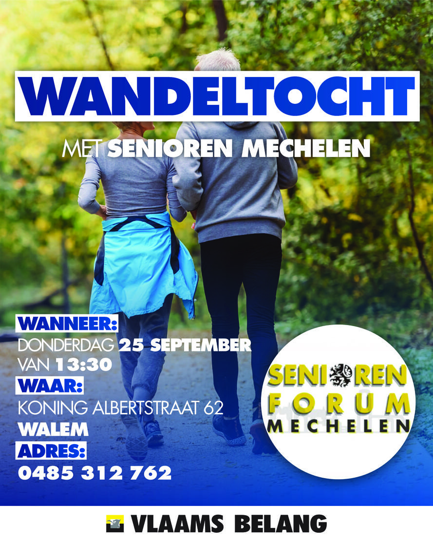 Seniorenwandeling in Walem