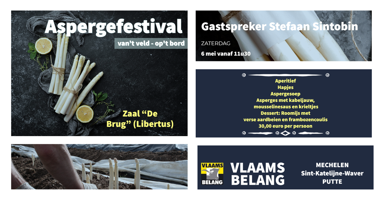 Aspergefestival met gastspreker Stefaan Sintobin 06 mei vanaf 11u30