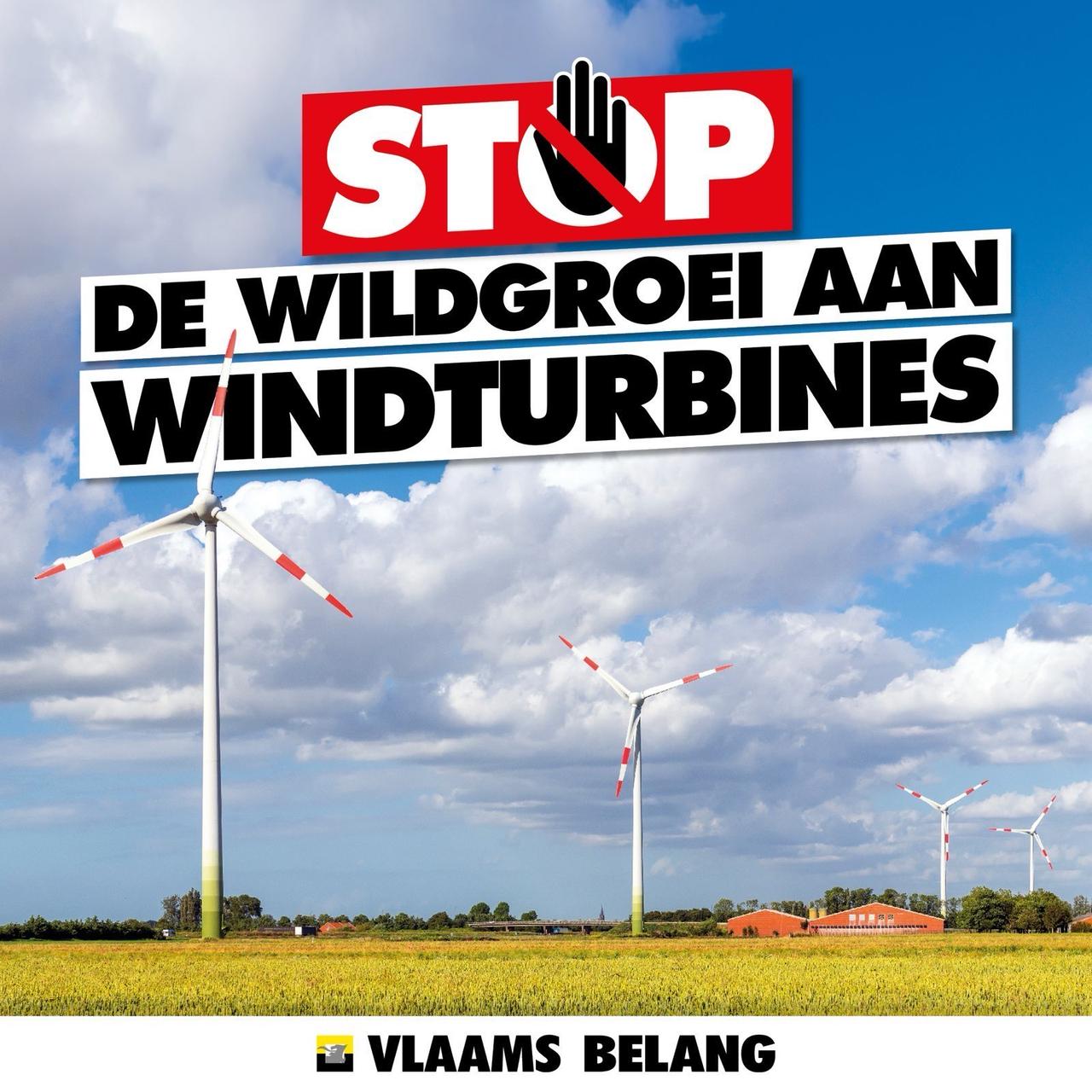 Vlaams Belang vraagt herziening windturbineproject nabij Rashoevewijk