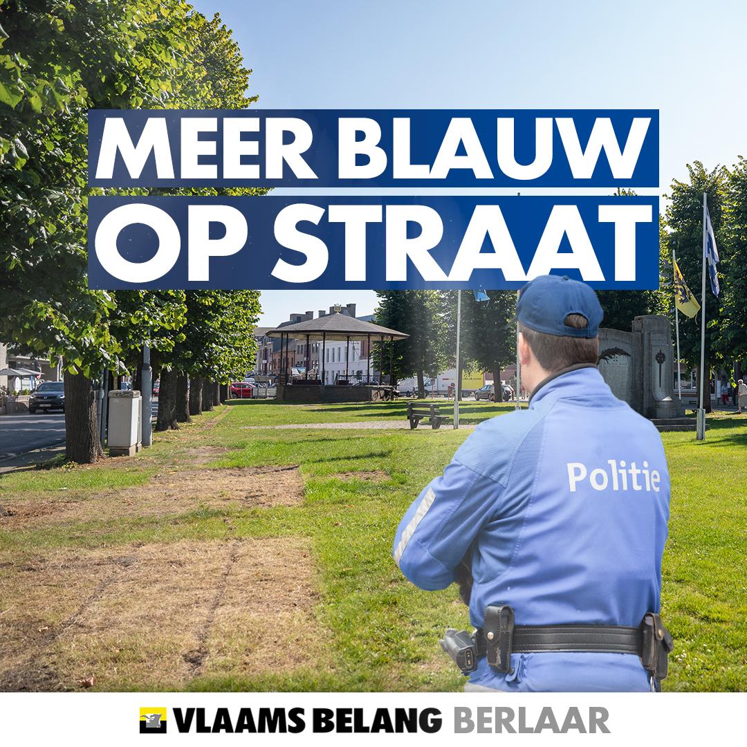 Aanwezige politie, attente burger