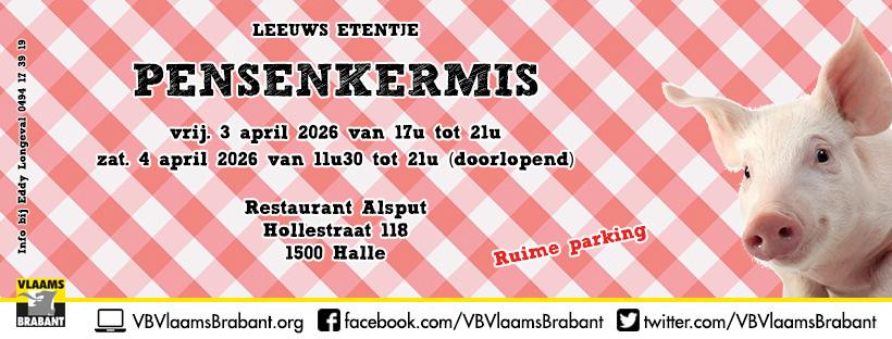 Leeuws etentje op 3 en 4 april!